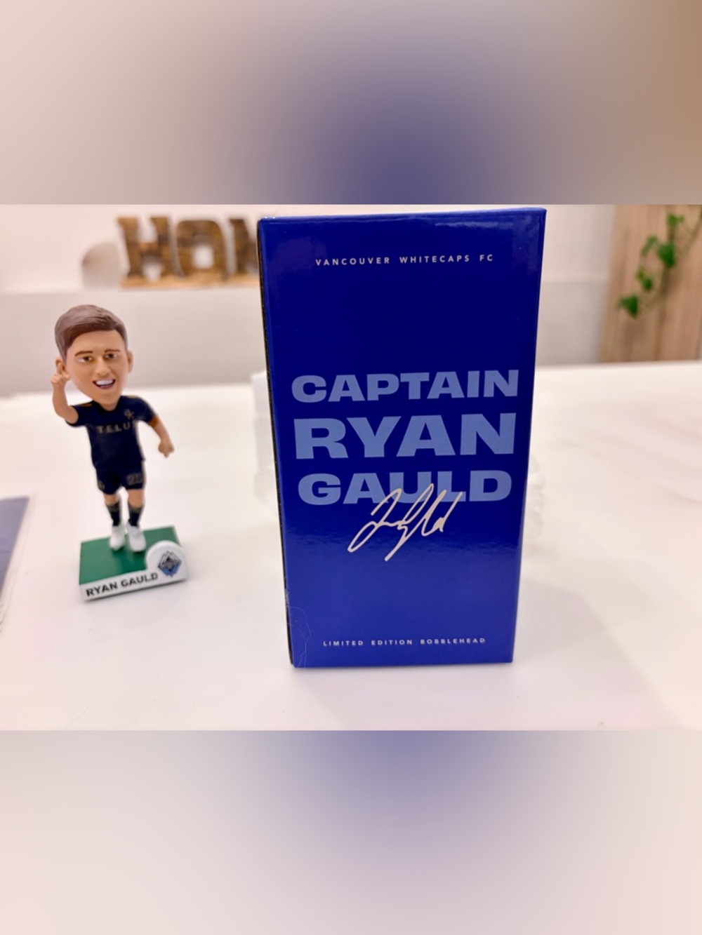 Brand New Vancouver Whitecaps FC Captain Ryan Guald Limited Edition Bobblehead